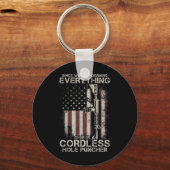 Porte-clés Fier drapeau américain vétéran des droits d'armes  (Recto)