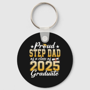 Porte-clés Fier Étape Papa D'Un Cl De 2025 Graduate Senior Gr