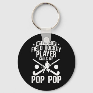 Porte-clés Fier Filleul de hockey sur gazon d'un joueur de ho