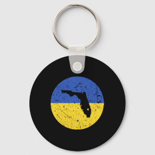 Porte-clés Fier Floridien-ukrainien de Floride Ukraine Accuei
