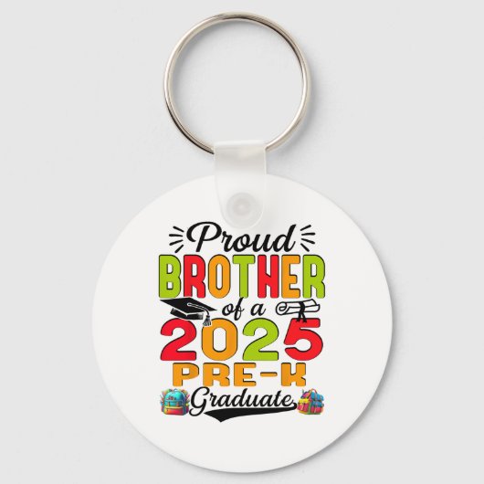 Porte-clés Fier Frère de 2025 Avant la Journée des Pères du D (Recto)