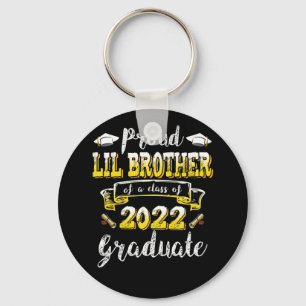 Porte-clés Fier Lil Brother Classe De 2022 Graduation Senior