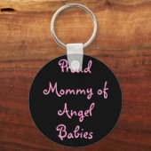 Porte-clés Fier maman d'ange bébés (Recto)