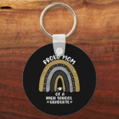 Porte-clés Fier Maman D'Un Lycée Diplômé Rainbow (Recto)