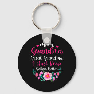 Porte-clés Fier Maman Grand-Mère Grand Grand-Grand-Mère Je Co