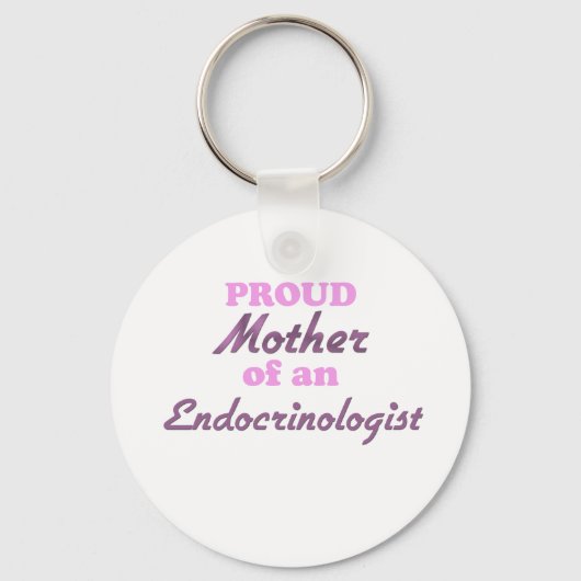 Porte-clés Fier mère d'un endocrinologue (Recto)