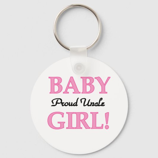Porte-clés Fier Oncle Baby Girl Tshirts et cadeaux (Recto)