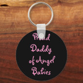 Porte-clés Fier papa d'ange Bébés (Recto)