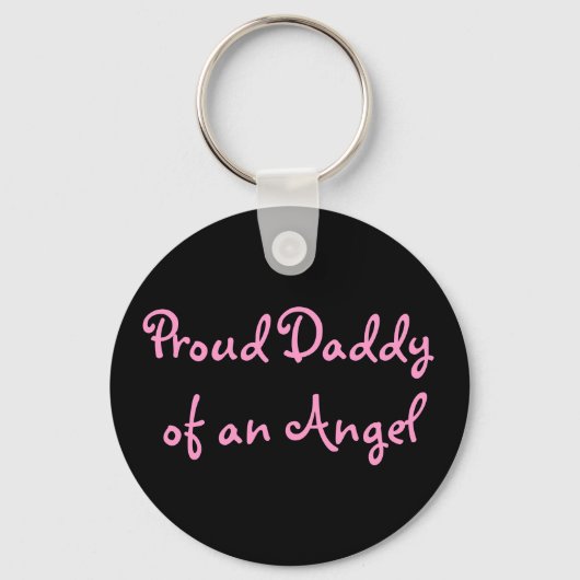 Porte-clés Fier papa d'un ange (Recto)