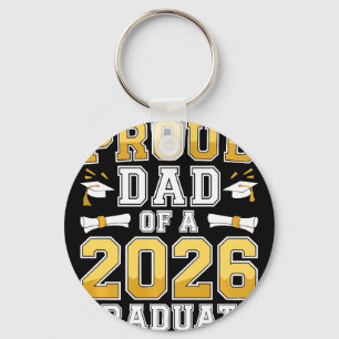 Porte-clés Fier papa d'un diplômé de 2026 Chemise Cl de 2026