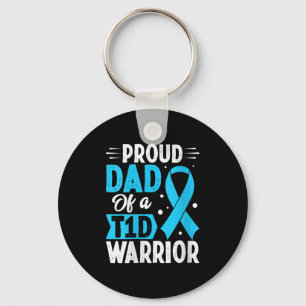 Porte-clés Fier papa Fier T1d Warrior V-cou