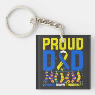 Porte-clés Fier Papa World Down Syndrome de la Journée mondia