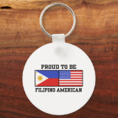 Porte-clés Fier Philippin Américain (Recto)