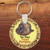 Porte-clés Fier porte - clés pompiers (Recto)