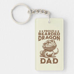 Porte-clés Fier Porte-Dragon Papa Reptile Lover