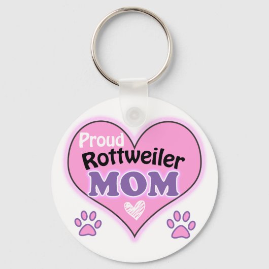 Porte-clés Fier Rottweiler Maman (Recto)