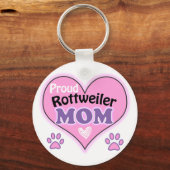 Porte-clés Fier Rottweiler Maman (Recto)