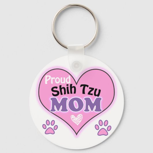 Porte-clés Fier Shih Tzu Maman (Recto)