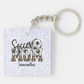 Porte-clés Fier Soccer Maman - Champion de Sideline (Dos)