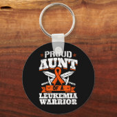 Porte-clés Fier Tante D'Un Leucémie Guerrier Tia Sensibilisat (Recto)