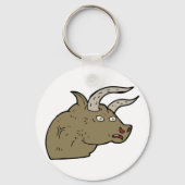 Porte-clés Fierce Angry Bull Head Rustic Wild Animal (Verso)