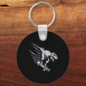 Porte-clés Fierce T-rex Skateboarding Lightning Speed  (Recto)