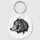 Porte-clés Fierce Wolf Head Bold Wild Animal (Recto)