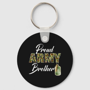 Porte-clés Fière armée frère camouflage soldat famille corres