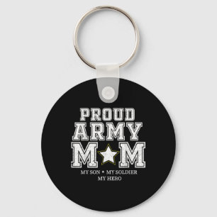 Porte-clés Fière Armée Maman Mon Fils, Mon Soldat, Mon Héros 