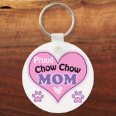 Porte-clés Fière Chow Chow Maman (Recto)