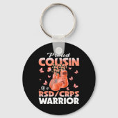 Porte-clés Fière Cousin D'Une Boxe De Sensibilisation Des Gue (Recto)