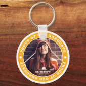 Porte-clés Fière de notre Bachelière 20XX Photo (Recto)