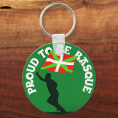 Porte-clés "Fière d'être basque" (Recto)