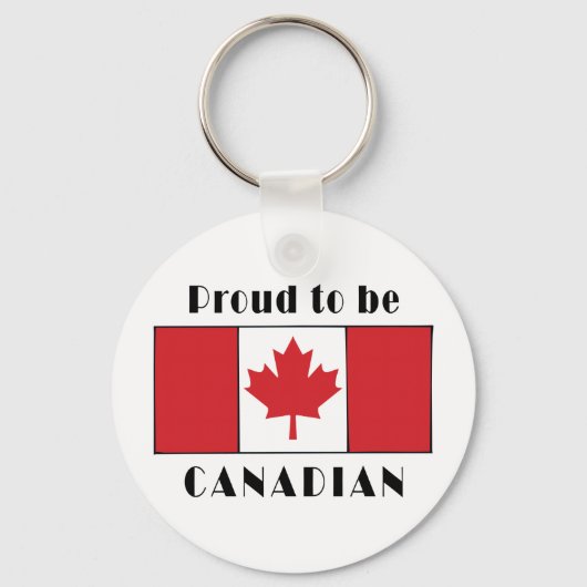 Porte-clés Fière D'Être Canadienne (Recto)