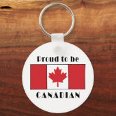 Porte-clés Fière D'Être Canadienne (Recto)