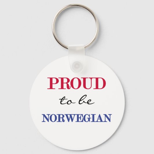 Porte-clés Fière D'Être Norvégienne (Recto)