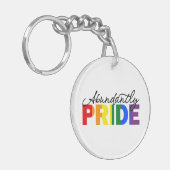 Porte-clés Fière d'être un Porte - clé acrylique gay (Devant gauche)