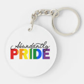 Porte-clés Fière d'être un Porte - clé acrylique gay (Dos)