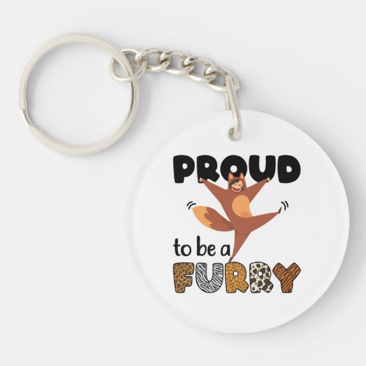 Porte-clés Fière d'être une fureur (Devant)