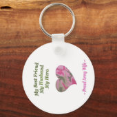 Porte-clés Fière épouse de l'armée (Recto)