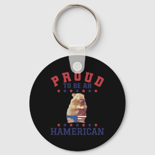 Porte-clés Fière Hamericaine 4 Juillet Patriotique American H