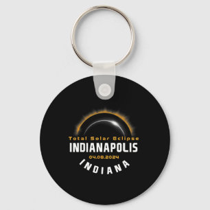 Porte-clés Fière Indianapolis Indiana Total Solar Eclipse 202