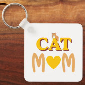 Porte-clés Fière Maman de Chat Fête des Mères (Recto)