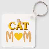Porte-clés Fière Maman de Chat Fête des Mères (Dos)