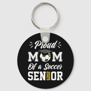 Porte-clés Fière Maman D'Un Soccer Senior Cl 2025 Maman Gradu