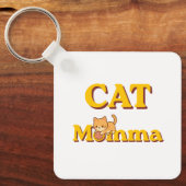 Porte-clés Fière Mamma de Chat Fête des Mères (Recto)