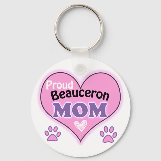 Porte-clés Fière mère de Beauceron (Recto)