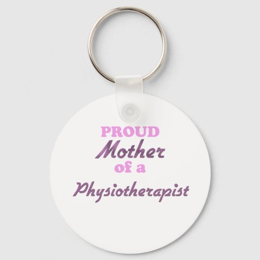 Porte-clés Fière mère d'un physiothérapeute (Recto)
