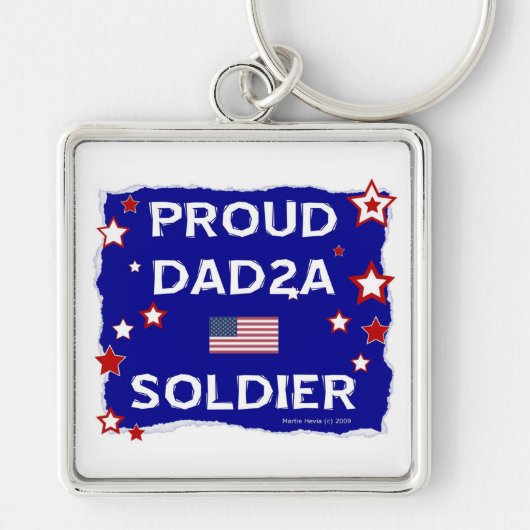 Porte-clés Fière papa 2A Soldat (Devant)