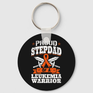 Porte-clés Fière Stepdad D'Une Leucémie Guerrier Sensibilisat